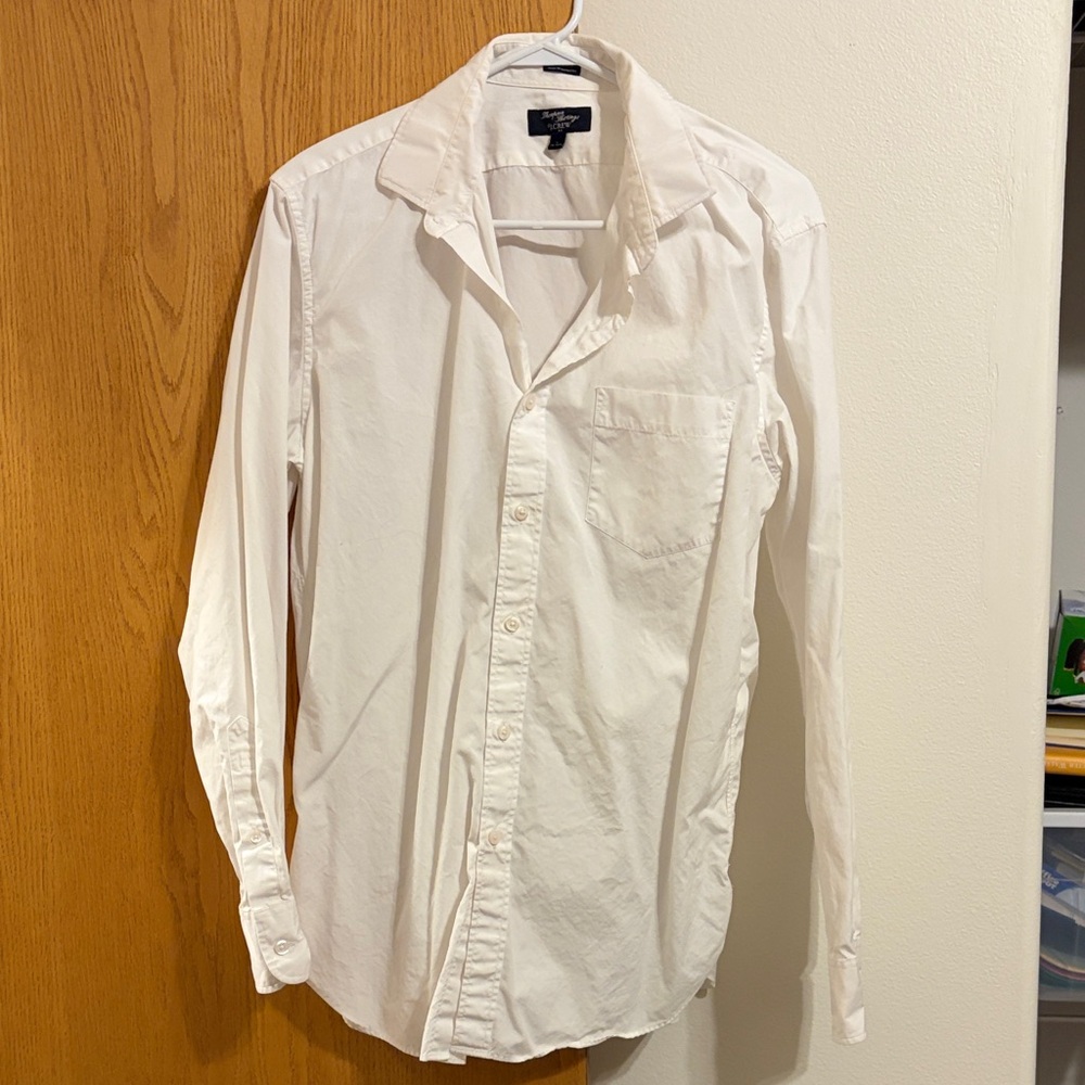 J. Crew Classic White Button-Down Shirt